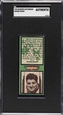 1934 DIAMOND MATCHBOOKS AUTHENTIC GEORGE MUSSO SGC A picture