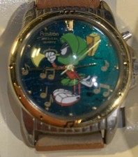 Armitron Marvin The Martian  Musical Watch 97/2200. Nos  Leather Band Q picture