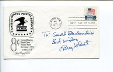 Leroy Lee Wheat Kansas City Philadelphia Athletics A's Signed Autograph FDC picture