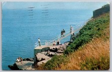 Newport Rhode Island 40 Steps at Cliff Walk Postcard PC225 picture