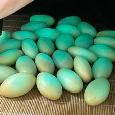 20pcs Glow In The Dark Tibetan Wealth God Ancient Luminous Ball Egg Old Dzi Bead picture