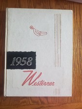 Original 1958 West High School Yearbook  Denver, Colorado-The Westerner Vintage picture