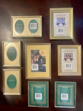 VTG Lot Of 8 Intercraft Gold Picture Frames NEW picture