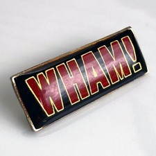 Rare vintage early 1980s WHAM pin enamel cloisonne badge button George Michael picture
