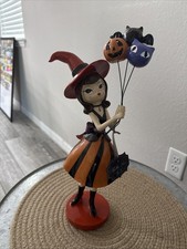 NEW Bella Lux Witch Girl with Halloween Balloons 15 Inch Viral picture