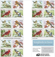 2016 Songbirds Forever USA Stamp Booklet, birds, Multicolor picture