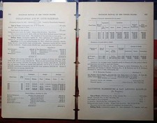 1877 Train Report INDIANAPOLIS & ST LOUIS RAILROAD Original Antique Paper picture