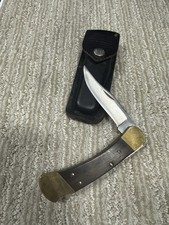Vintage Buck 110 Folding Hunter 1974-1980 •110• USA Knife Original Sheath picture