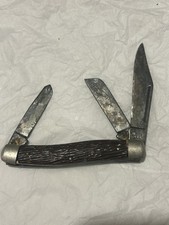 Vintage Ulster Knife Co 3-Blade Stockman Pocket Knife USA picture