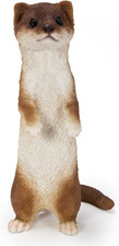 Gift Ltd. Standing Least Weasel Statue, Brown and White picture