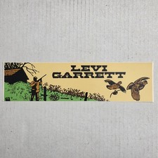 Vintage Levi Garrett Bumper Sticker Tobacco Chewing Advertising Hunting Decal picture