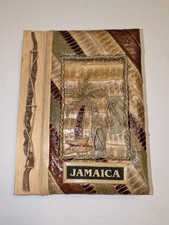 Vintage Jamaica Handmade Natural Leaf Photo Album Caribbean Folk Art Souvenir picture