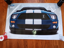 Original 2007-2009 FORD MUSTANG Shelby GT500 Dealership Promo Poster 24X36 picture