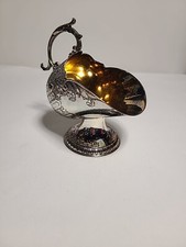 Vintage Sugar Scuttle E.P.ZINC Silverplate Alloy Japan  picture