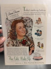 1945 Max Factor Hollywood Pan Cake Make Up IRENE DUNNE Actor picture