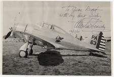 Alexander de Seversky Signed P-35 Photo, 1938 Cleveland National Air Races picture