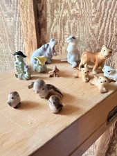 Vintage Hagen Renaker Animals Mixed Lot Of 13 Mini Ceramic Figurines picture