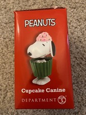 Dept 56 Peanuts Snoopy Cupcake Canine Figurine 2015 Retired Ltd Ed NIB 4044964 picture