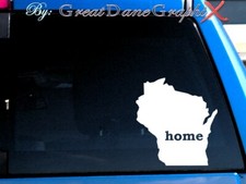 Wisconsin Home, Heart, Native, Roots, Proud, State - Vinyl Decal Sticker picture