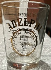 Adelphi University Student XL Shot Glass w/ Class Markings Freshman-Grad, 1896 picture
