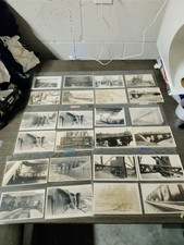 Vintage 1910s-20s Railroad & Bridge Construction Real Photo Postcards (RPPC) Lot picture