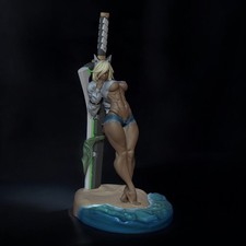 Fanart Figure Ramlethal Valentine airbrush painted 9.8 inch Adult +18 picture