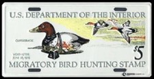 FEDERAL DUCK STAMP LICENSE PLATE