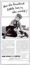 Rand McNally Company Books Maps Atlases Globes Children Chicago IL 1939 Print Ad picture