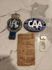 Royal Automobile Club RAC Vintage License Plate Topper Bundle picture