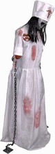 Life-Size 5.2-Ft Animatronic Convulsing Nurse by Tekky Halloween Decoration with picture