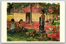 Paul Gauguin Oh you're Jealous Painting Art Institute Chicago Postcard PC267 picture