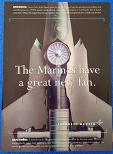 1998 LOCKHEED MARTIN JOINT STRIKE FIGHTER JSF FOR AIRCRAFT CARRIER USMC PRINT AD picture