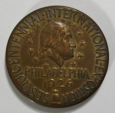 1926 Philadelphia SesquiCentennial Exposition  Washington/Pegasus Medal picture
