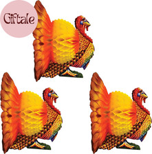 12-Inch Tissue Turkey Centerpiece; 3/Pack99066 picture