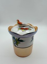 Noritake Japanese porcelain jar, lusterware vintage jar picture