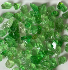 38 CRT’s Rare stunning facet grade chrome green Tsavorite garnet rough lot @Tanz picture