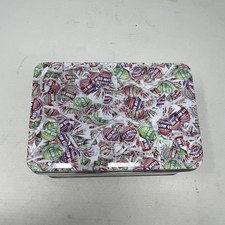 Charms Blow Pops Metal Tin Box w/ Lid, Multicolor All-Over Candy Pattern picture