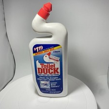 Vintage Empty Toilet Duck Bottle 16 oz - Spring Fresh Display Prop (1992) picture