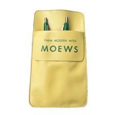 Vintage MOEWS Farm Pocket Protector ReadyRiter Pen John Deere Advertising Set picture