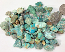 140 Grams of Stabilized American Turquoise Rough Nevada Turquoise Fox mine rough picture