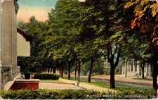 Bloomsburg PA Market Street Tree Lined Avenue Printed Postcard 1914 Posted picture