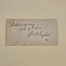 William Hayden English Signed Politician 1880 VP Nominee Autograph Auto W.H. 2 picture