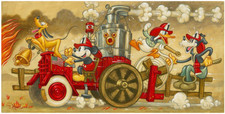 Disney Fine Art Limited Edition Canvas Mickey's Fire Brigade- Tim Rogerson picture