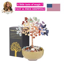 Elegant 5 Inch 7 Chakra Abundance Tree - Healing Decor for Home & Sacred Spaces picture