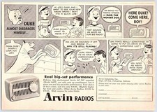 1956 ARVIN RADIOS DUKE COMIC Vintage 7