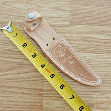 Marbles Sheath Moose Embossed Reproduction Of Classic Marbles Tan Leather 4.25
