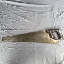 Vintage 60’s Craftsman 26” Crosscut Hand Saw Brown Plastic Handle 5 Fastener USA picture