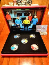 2014-.999 Fine Silver Plated- Star Trek Original Series Collector Set-With Cert. picture