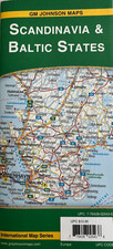 SCANDINAVIA & BALTIC STATES ROAD MAP  Denmark NORWAY Sweden AAA/GMJ  Latest 2025 picture