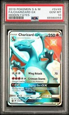 PSA 10 GEM MT 2019 Hidden Fates Charizard GX Full Art SV49 picture